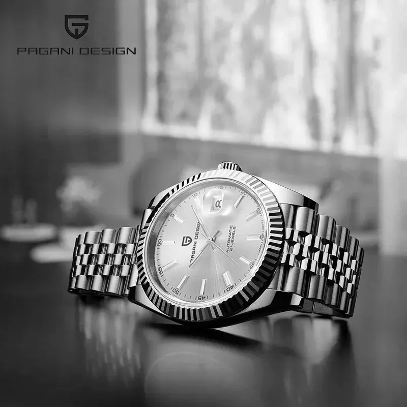 Pagani Design Sapphire Crystal Silver-tone Men's Watch- PD-1645